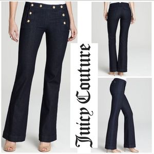 Juicy Couture Sailor Pant High Waisted Flare Jeans